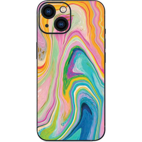 Etta Vee Rainbow Marble iPhone 13 Mini Skin