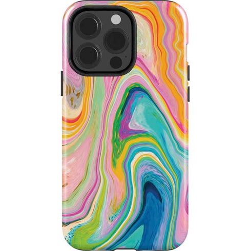 Etta Vee Rainbow Marble iPhone 13 Pro Impact Case