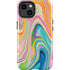 Rainbow Marble by Etta Vee iPhone 15 Plus Impact Case