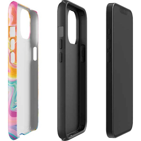 Rainbow Marble by Etta Vee iPhone 15 Plus Impact Case