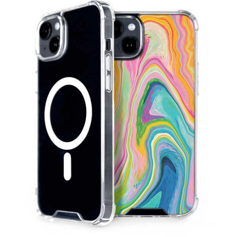 Etta Vee Rainbow Marble iPhone 14 MagSafe Case