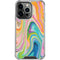 Etta Vee Rainbow Marble iPhone 14 Pro Clear Case
