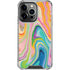 Etta Vee Rainbow Marble iPhone 14 Pro Clear Case