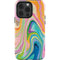 Etta Vee Rainbow Marble iPhone 14 Pro Impact Case