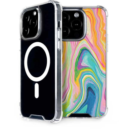 Rainbow Marble by Etta Vee iPhone 15 Pro MagSafe Case