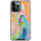 Etta Vee Rainbow Marble iPhone 14 Pro Max Clear Case