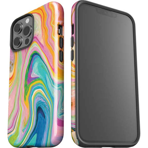 Rainbow Marble by Etta Vee iPhone 15 Pro Max Impact Case