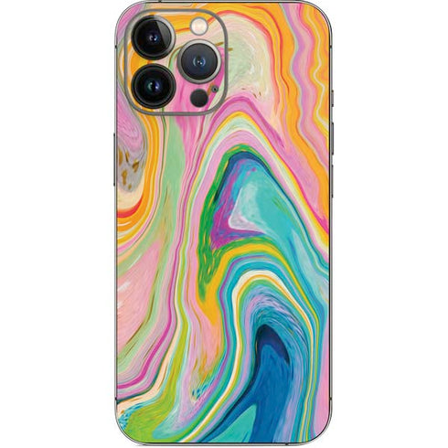 Etta Vee Rainbow Marble iPhone 14 Pro Max Skin