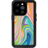 Etta Vee Rainbow Marble iPhone 14 Pro Waterproof Case