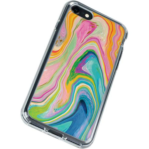Etta Vee Rainbow Marble iPhone SE (2nd & 3rd Gen) Clear Case