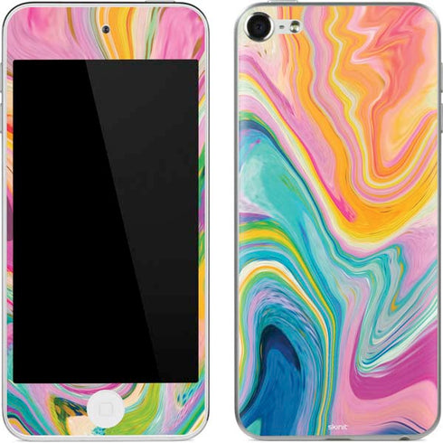 Etta Vee Rainbow Marble Apple iPod Skin