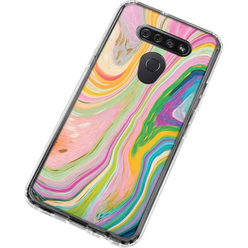 Rainbow Marble by Etta Vee LG K51/Q51 Clear Case
