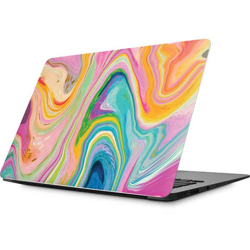 Etta Vee Rainbow Marble Apple MacBook Skin