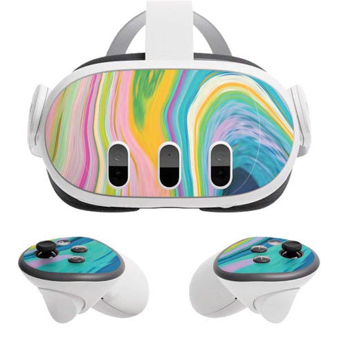 Rainbow Marble by Etta Vee Meta Quest 3 Skin