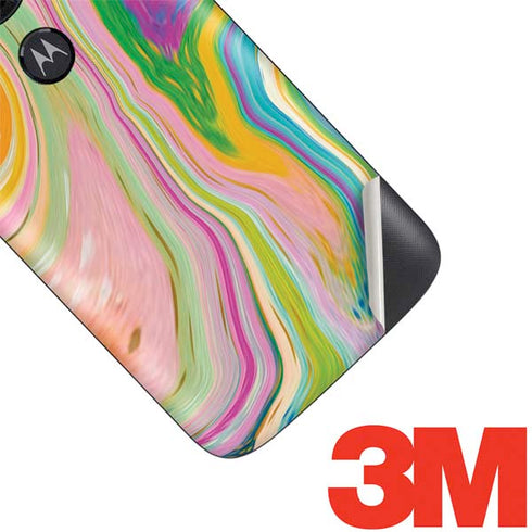 Etta Vee Rainbow Marble Moto E5 Play Skin