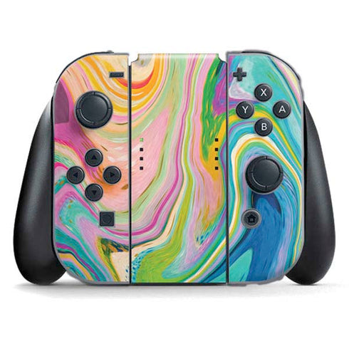 Rainbow Marble by Etta Vee Nintendo Switch (2017-2021) Joy-Con Controller Skin