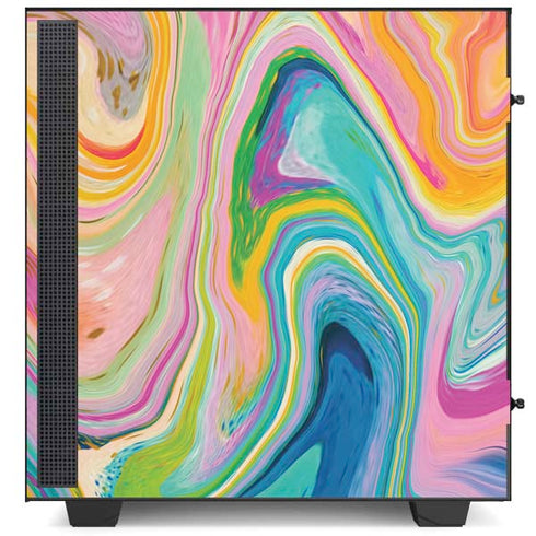 Etta Vee Rainbow Marble NZXT H510 Compact ATX Mid-Tower Case Skin