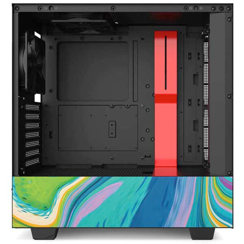Etta Vee Rainbow Marble NZXT H510 Compact ATX Mid-Tower Case Skin