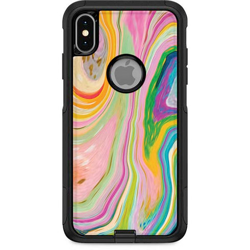 Etta Vee Rainbow Marble Otterbox Commuter iPhone Skin
