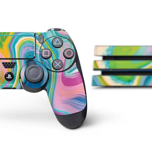 Etta Vee Rainbow Marble PS4 Pro Bundle Skin