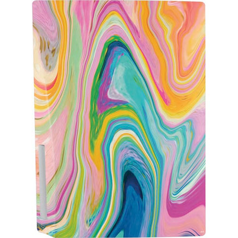 Etta Vee Rainbow Marble PS5 Console Skin
