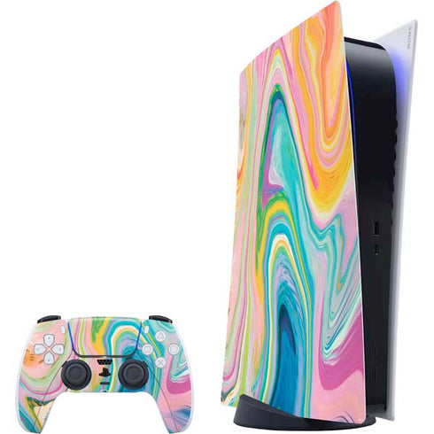 Etta Vee Rainbow Marble PS5 Digital Edition Bundle Skin