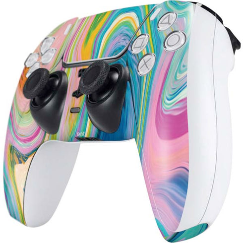 Etta Vee Rainbow Marble PS5 Controller Skin