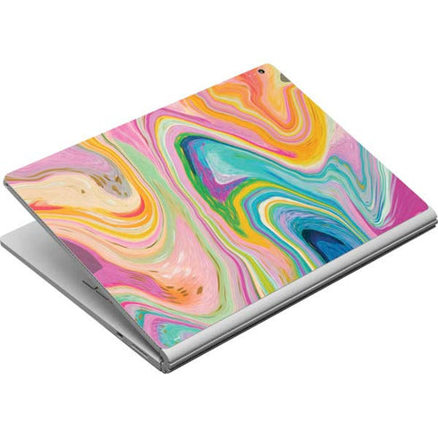 Etta Vee Rainbow Marble Surface Book Skin