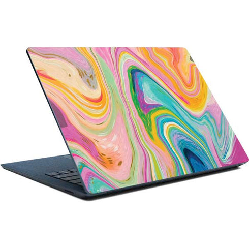 Etta Vee Rainbow Marble Surface Laptop Skin