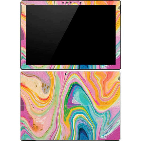 Etta Vee Rainbow Marble Surface Pro 4 Skin