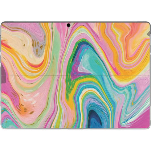 Etta Vee Rainbow Marble Surface Pro 8 Skin