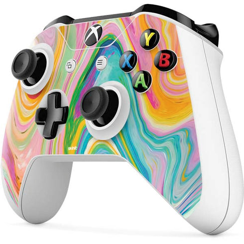 Etta Vee Rainbow Marble Xbox One S All-Digital Edition Bundle Skin