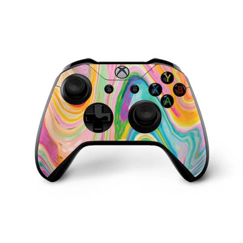 Etta Vee Rainbow Marble Xbox One X Controller Skin