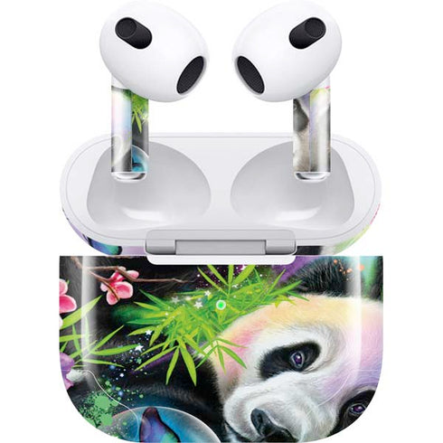 Rainbow Pandas with Butterflies by Sheena Pike Apple AirPods (3rd Gen 2021) Skin