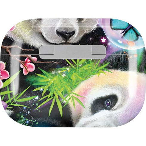 Rainbow Pandas with Butterflies by Sheena Pike Apple AirPods Pro Skin