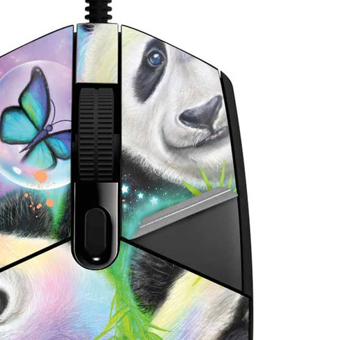 Rainbow Pandas with Butterflies by Sheena Pike G203 Prodigy RGB Wired Gaming Mouse Skin