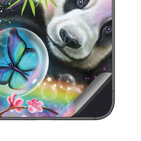 Rainbow Pandas with Butterflies by Sheena Pike Galaxy A14 5G Skin