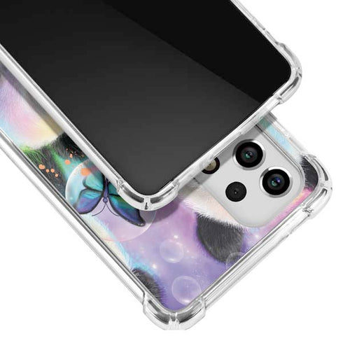 Rainbow Pandas with Butterflies by Sheena Pike Galaxy A53 5G Clear Case