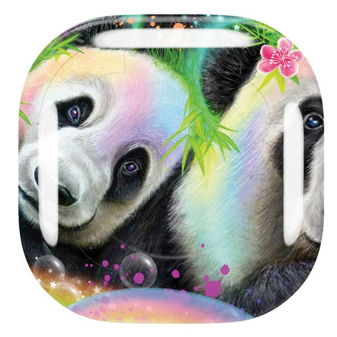 Rainbow Pandas with Butterflies by Sheena Pike Galaxy Buds Pro Skin