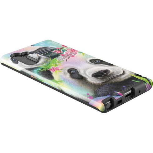 Rainbow Pandas with Butterflies by Sheena Pike Galaxy Note 10 Pro Case