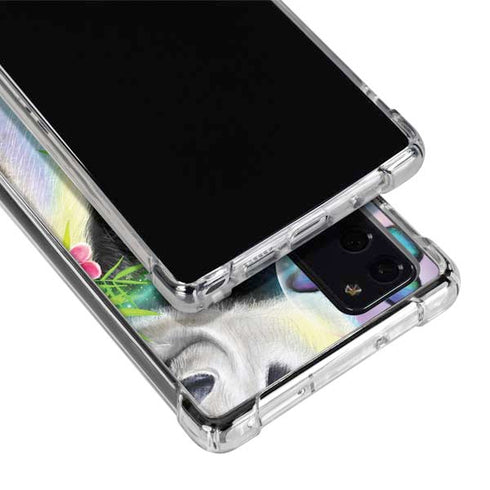 Rainbow Pandas with Butterflies by Sheena Pike Galaxy Note20 5G Clear Case