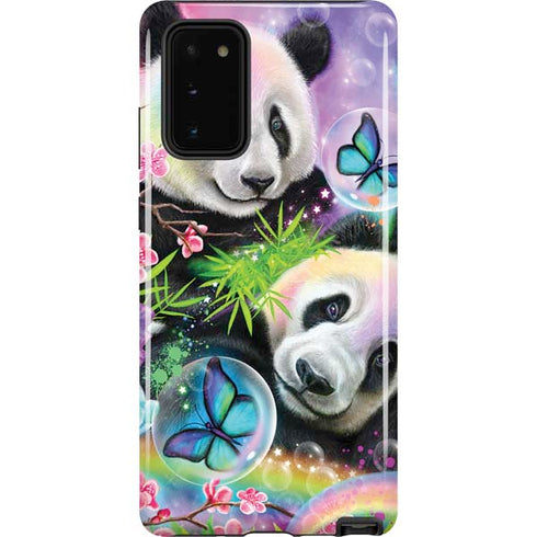 Rainbow Pandas with Butterflies by Sheena Pike Galaxy Note20 5G Pro Case