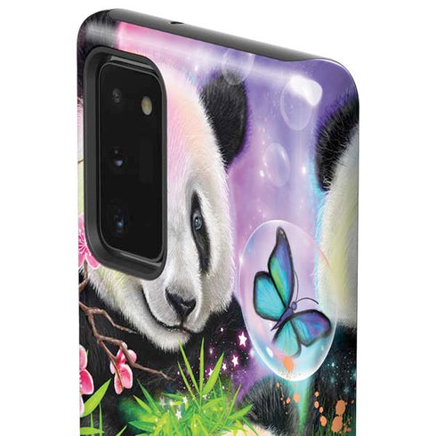 Rainbow Pandas with Butterflies by Sheena Pike Galaxy Note20 5G Pro Case