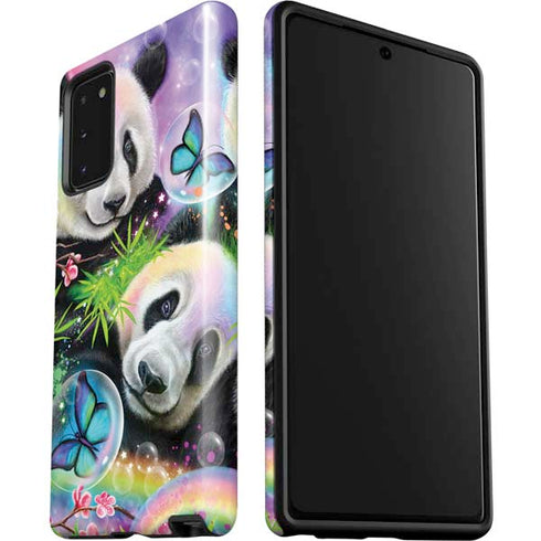Rainbow Pandas with Butterflies by Sheena Pike Galaxy Note20 5G Pro Case