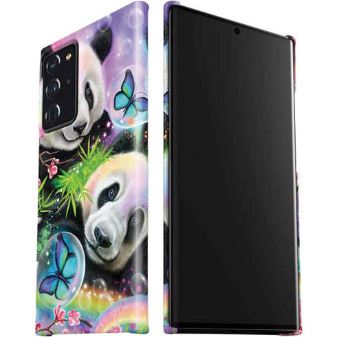 Rainbow Pandas with Butterflies by Sheena Pike Galaxy Note20 Ultra 5G Lite Case