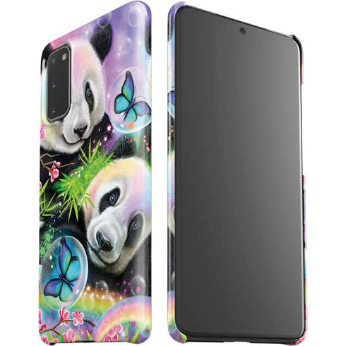Rainbow Pandas with Butterflies by Sheena Pike Galaxy S20 Lite Case