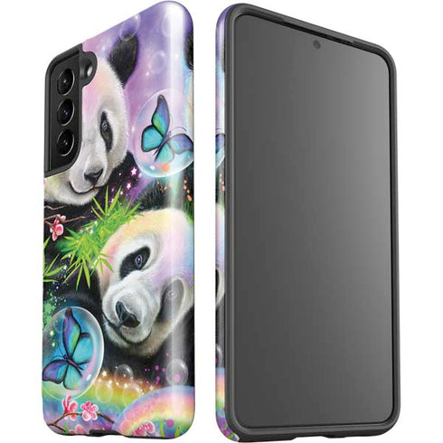 Rainbow Pandas with Butterflies by Sheena Pike Galaxy S21 5G Pro Case