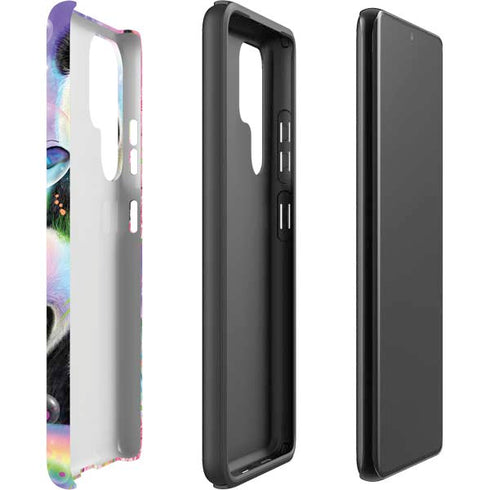 Rainbow Pandas with Butterflies by Sheena Pike Galaxy S22 Ultra Pro Case