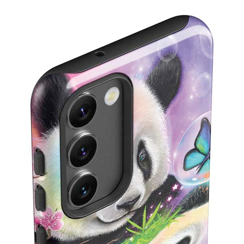 Rainbow Pandas with Butterflies by Sheena Pike Galaxy S23 Pro Case