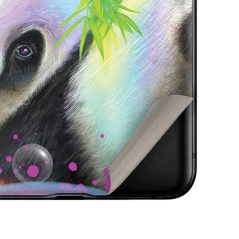Rainbow Pandas with Butterflies by Sheena Pike Galaxy Z Flip Skin